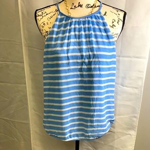 EXPRESS NWOT Blue &. White striped tank top